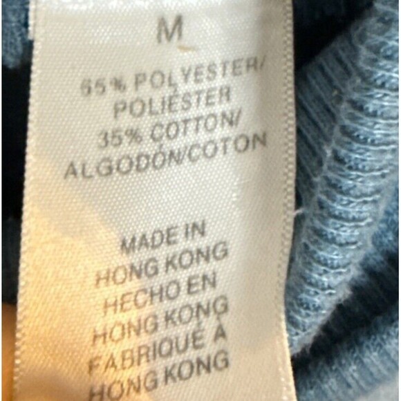 Vintage Alfred Dunner Blue‎ Velvet Top Sweatshirt Med Cat Grandmacore Argyle - Picture 7 of 10